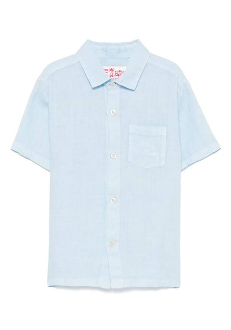 Camicia con logo SAINT BARTH | SIF0001 SIFNOS JR00318H LINEN 31 LIGHTBLU